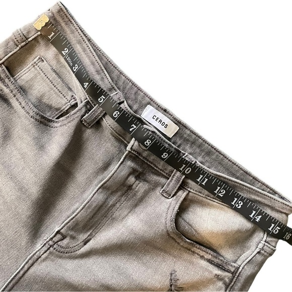 Ceros Skinny Ankle Gray Black Jeans Women’s Stretch Size 30 New - Picture 14 of 15
